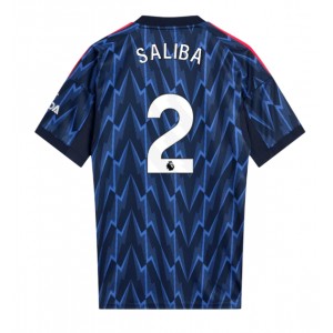 Fotbalové Dres Arsenal William Saliba #2 Venkovní Oblečení 2025-26 Krátký Rukáv